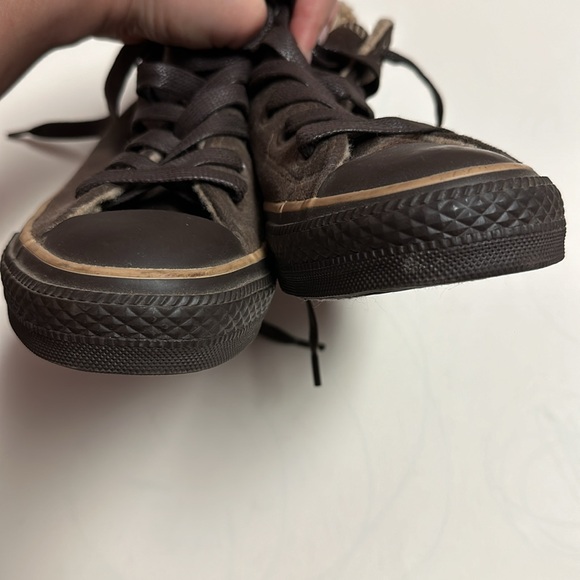 Brown Sherpa Converse Sneakers - Picture 10 of 10